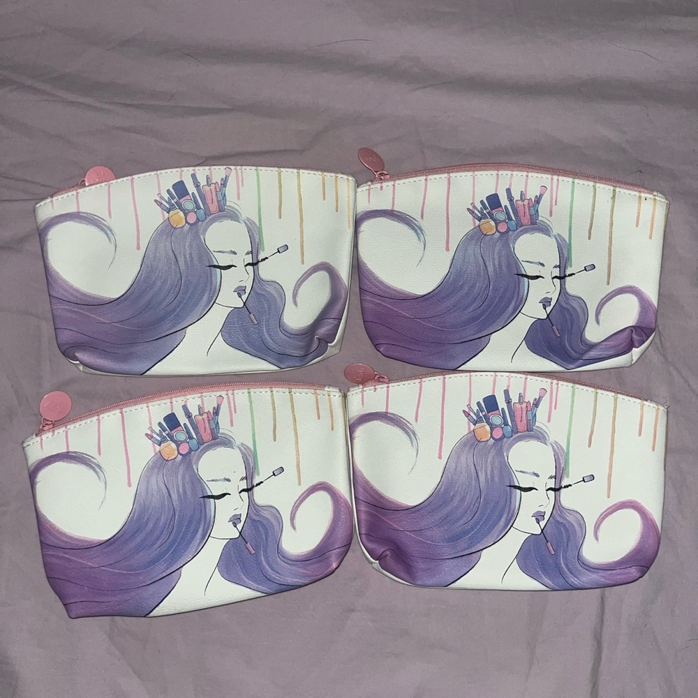 FOUR Ipsy Purple Mermaid Bags